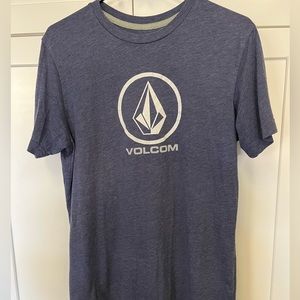 Volcom Blue and White Mens T-Shirt. Modern Fit. Size Medium.